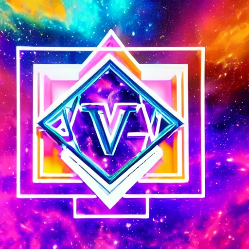 Image similar to a and w vaporwave logo, colorful, digital art, cosmic, 3 d high definition, trending on art station, photorealistic, high resolution, 8 k, octane, hyper detailed, insane details, intricate, elite, ornate, elegant trend, highly detailed and intricate, sharp focus, photography, unreal engine