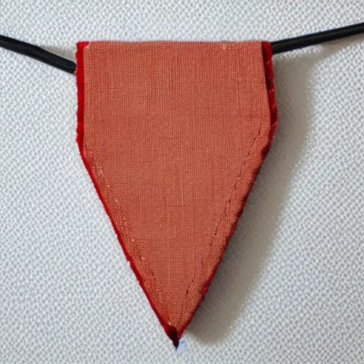 Prompt: a photo of a minimalistic vintage pennant