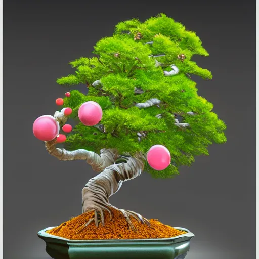 Prompt: a candy bonsai, concept art, realistic, studio photo, well detailed, 8k