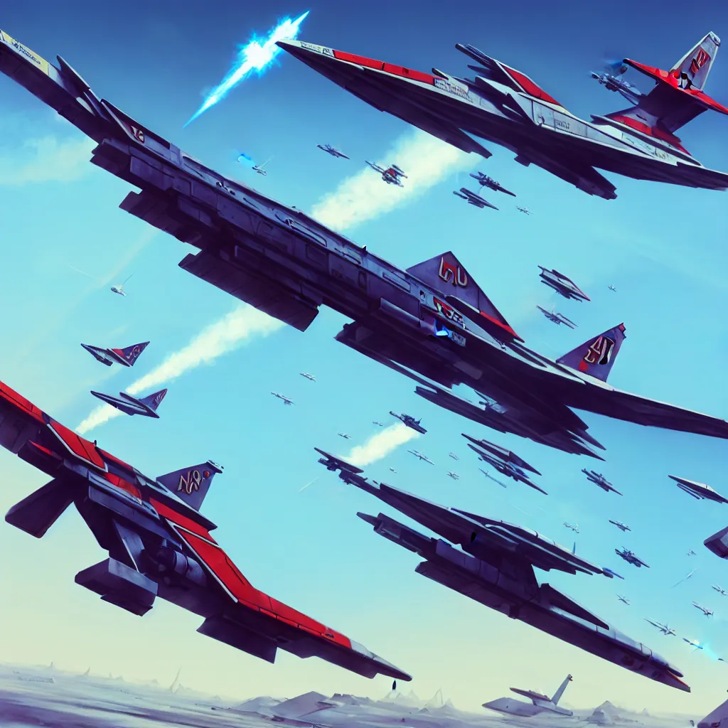 Image similar to sidescrolling airplane with lots of guns concept art, robotech gradius outer space concept art, hyperrealism, fine detail, 8 k, 3 d render, artgerm, artstation contest winner, cgsociety, cryengine, concept art!!, zbrush, vray sprite