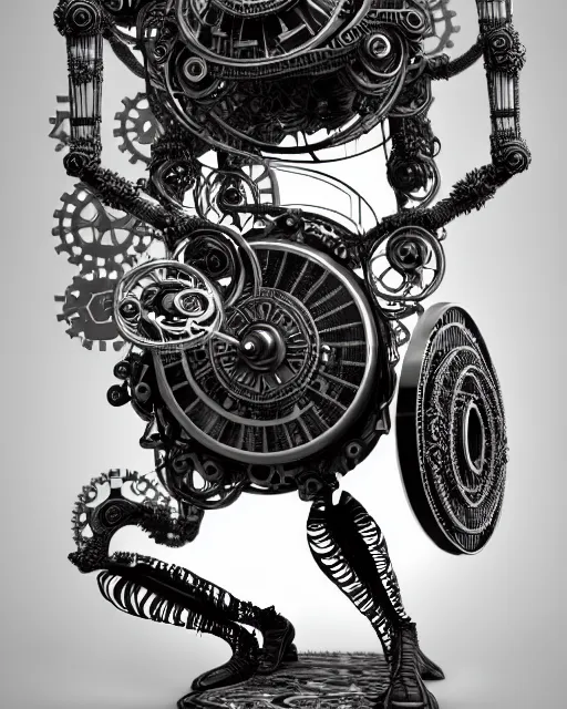 Image similar to mythical black and white organic bio-mechanical computer. highly detailed, intricate steampunk ornate, poetic, 3D render, digital art, octane render, 8K artistic photography, photo-realistic, by Dora Maar