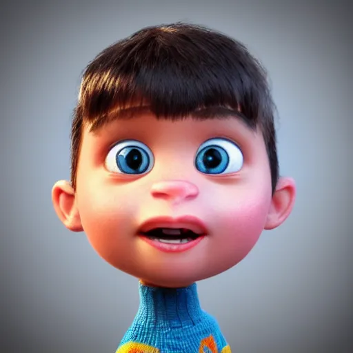 Prompt: a new character from pixar, ultra realistic 4k 3d model, trending on artstation, cute looking