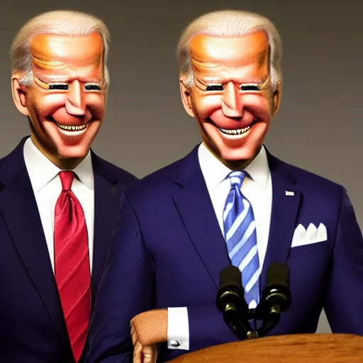 Prompt: muppet like puppet of joe biden,