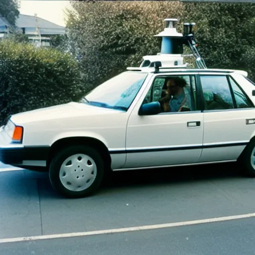 Image similar to google street view car ( 1 9 9 0 )