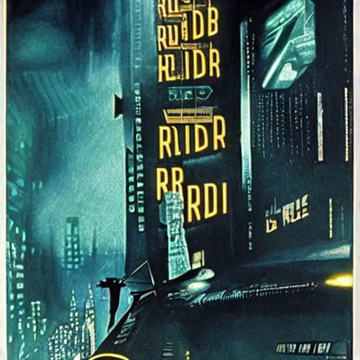 Image similar to Blade Runner, 1955