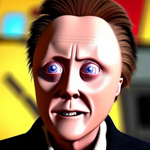 Image similar to Christopher Walken as a Pixar character