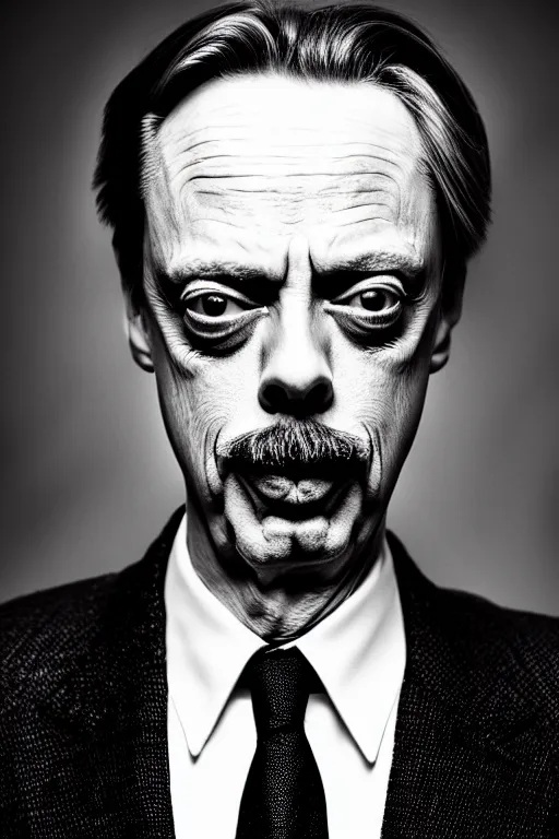 Image similar to extremely beautiful steve buscemi dressed as james bond, symmetrical, cinematic, elegant, luxury, real photography, 4 k, ultra hd, people journal cover