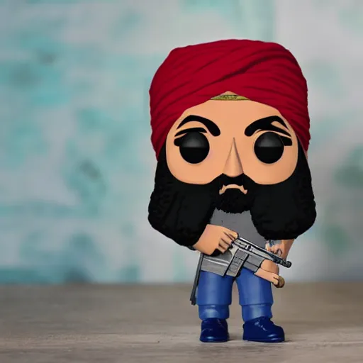 Image similar to Osama Bin Laden funko pop doll