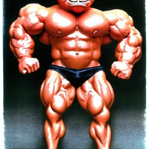 Image similar to bodybuilder furby