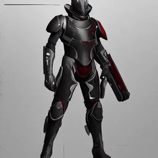 Prompt: destiny 2 concept armor for titan male, character portrait, realistic, cg art, artgerm, greg rutkowski