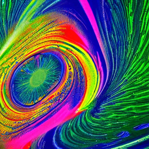 Prompt: swirling colorful liquid, 4 millimeter macro photo negative