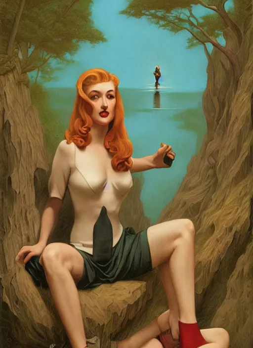 Image similar to twin peaks poster art, old retro pulp, by michael whelan, rossetti bouguereau, artgerm, nostalgic, old fashioned, of the physical embodiment of the concept of rot