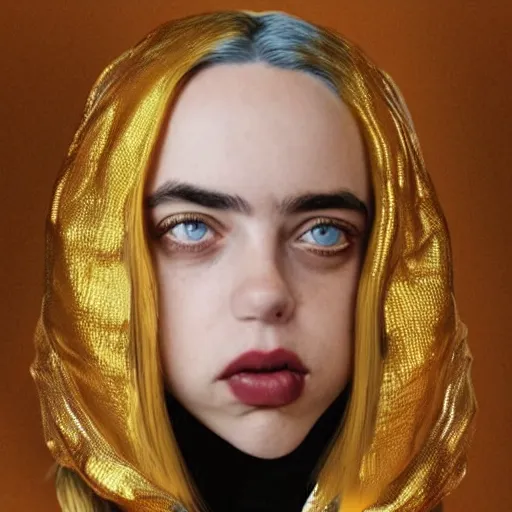 billie eilish in golden armor | Stable Diffusion | OpenArt