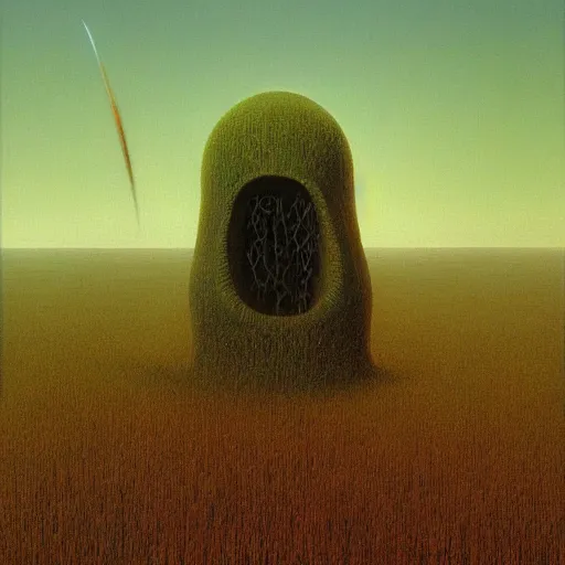 Image similar to halo ring from the game halo, zdzisław beksinski