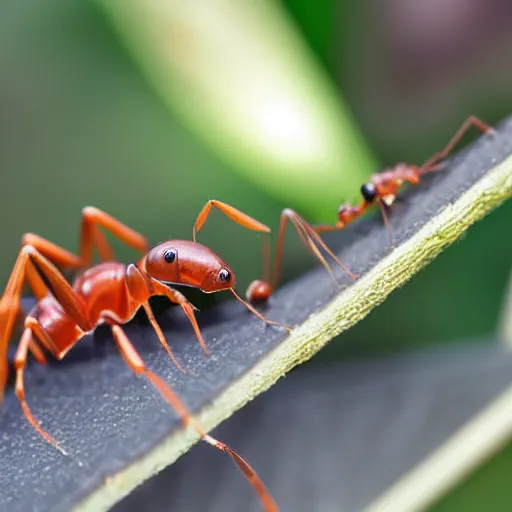 Image similar to realistic ants wearing rubber pants in france, detailed, photograph, 8 k,