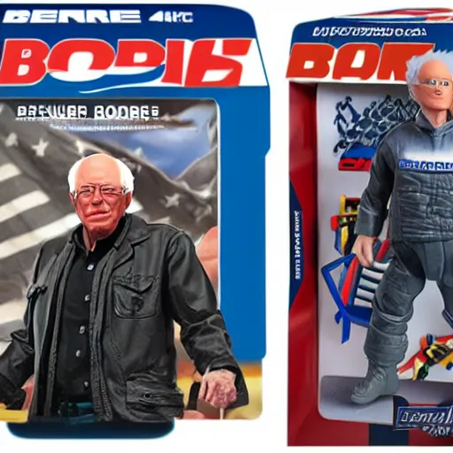 Image similar to bernie sanders as a hasbro g. i joe action figure, 4 k, hyperdetailed, photo realistic