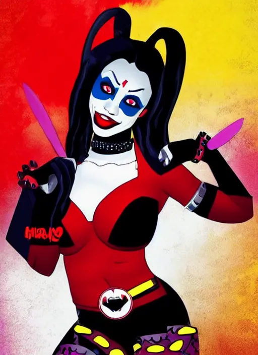 Image similar to black Harley Quinn