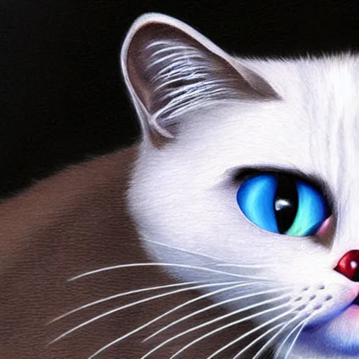 Prompt: down syndrome cat photorealistic