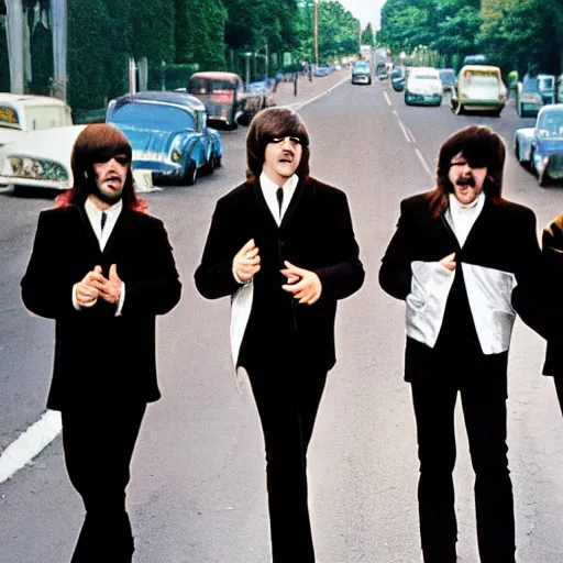 Prompt: Pimp C as lead singer in the Beatles,