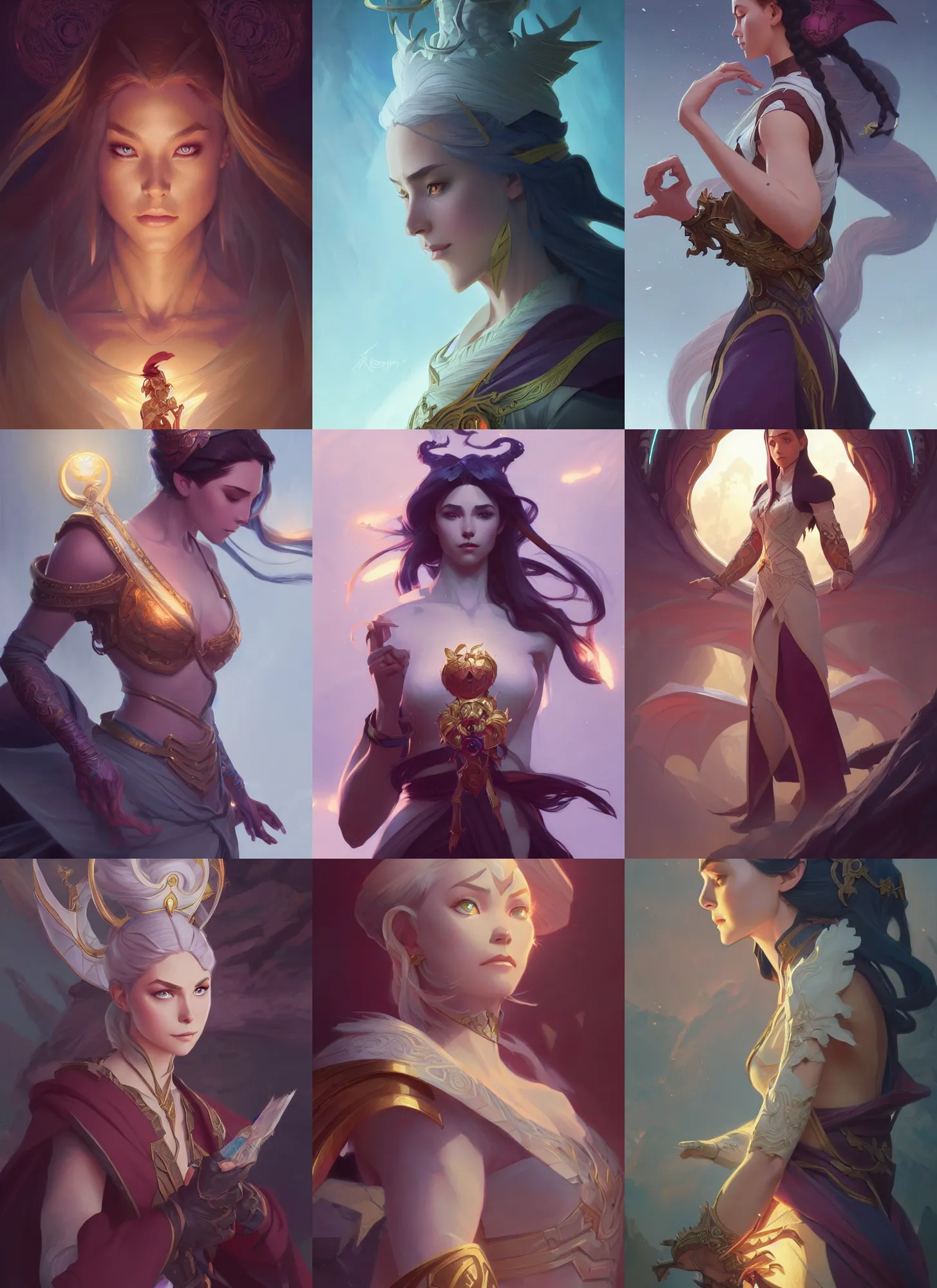 Prompt: characters from the dragon prince, fantasy, intricate, elegant, highly detailed, digital painting, artstation, concept art, matte, sharp focus, illustration, hearthstone, art by artgerm and greg rutkowski and alphonse mucha