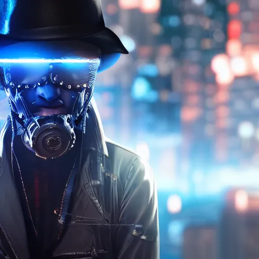 Prompt: cyber punk cowboy, great shot, 8k,