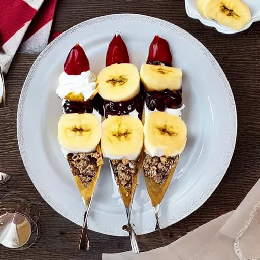 Image similar to banana - split, dessert