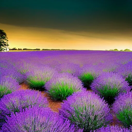 Prompt: lavender field, beautiful photo, landscape, beautiful lighting