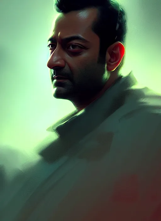 Image similar to portrait, Prithviraj Sukumaran , dramatic lighting, cinematic, establishing shot, extremely high detail, foto realistic, cinematic lighting, post processed, concept art, artstation, style by eddie mendoza, raphael lacoste, alex ross