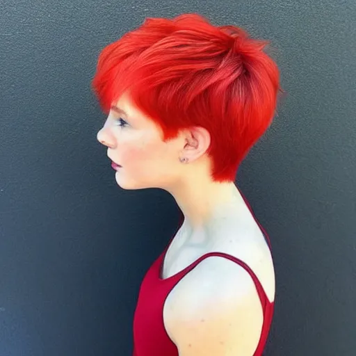 Image similar to red, hair