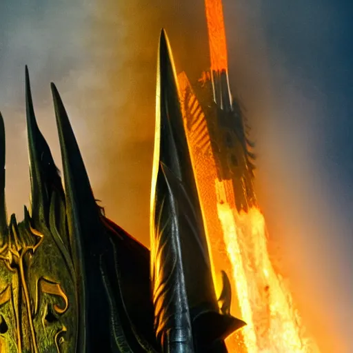 Image similar to close - up of sauron