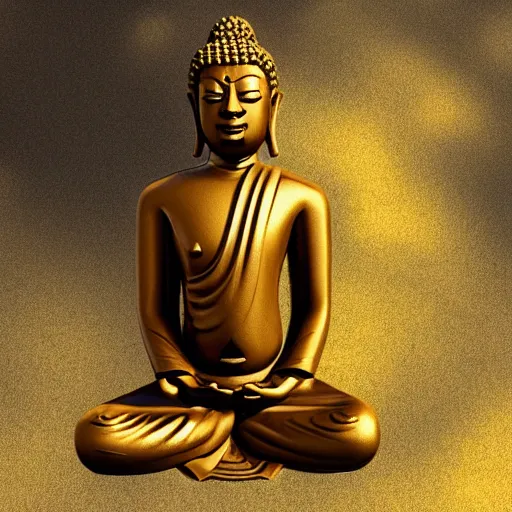 Image similar to contented peaceful nigerian!! buddha, praying meditating, in a scenic environment, detailed, golden hour, realism, artstation trending, digital art