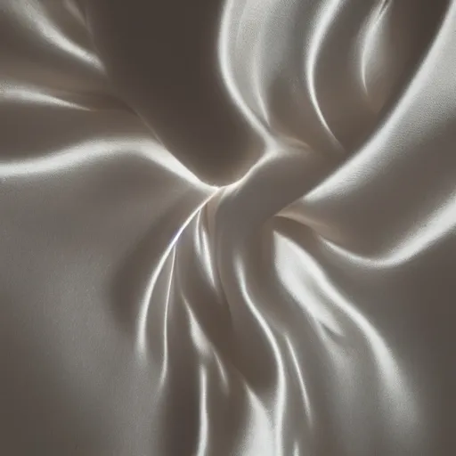 Prompt: a photo of beautiful silk floating in a dark room, lit from above, volumetric light, smoke, photorealistic, 8 k