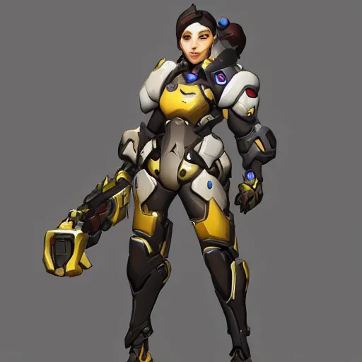 Image similar to concept art for a new overwatch character