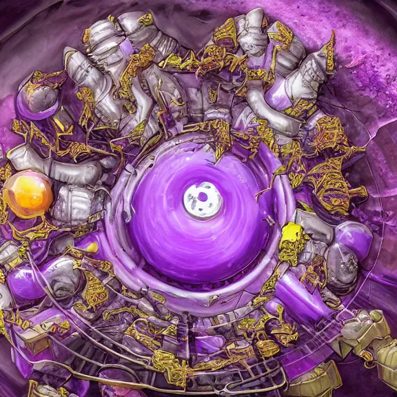 Image similar to detailed shot inside a goddess mecha dragon's cavernous living stomach, the walls purple and pulsing, slimy and hot, lots of acid pooling up on the floor, digesting a bunch of human, food pov, micro pov, vore, digital art, furry art, high quality, 8k 3D realistic, macro art, micro art, Furaffinity, Deviantart, Eka's Portal, G6