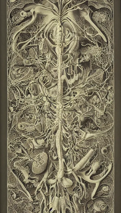 Image similar to The end of an organism, by Ernst Haeckel