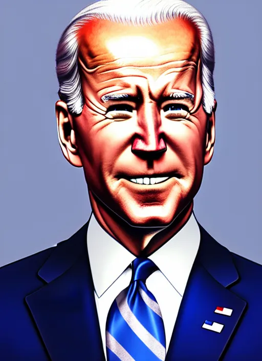 Image similar to photo of joe biden in the style of stefan kostic, realistic, sharp focus, 8 k high definition, insanely detailed, intricate, elegant, art by stanley lau and artgerm