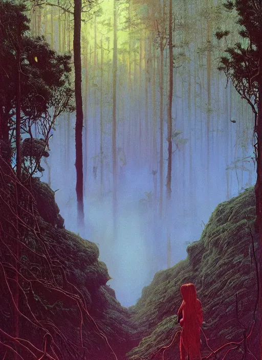 Image similar to hyper realistic end of the weak gorgeous lighting, blue sky, highly detailed, lush forest by zdzisław beksinski and norman rockwell and greg rutkowskiweta studio, and lucasfilm