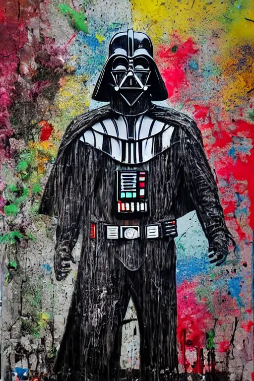 Prompt: darth vader by artur bordalo