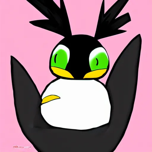 Image similar to cute black chicken pixiv