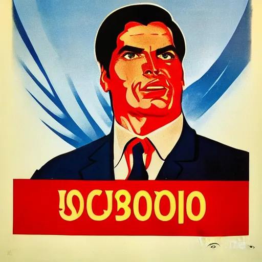 Image similar to soviet propaganda poster of jair bolsonaro, soviet art, 4 k, viktor semenovich