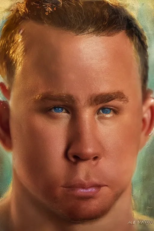 Prompt: a tater tot with channing tatum face, oil on canvas, intricate, 8 k highly professionally detailed, hdr, cgsociety