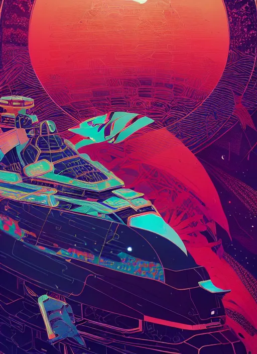 Prompt: portrait of a huge battleship, artstation winner by victo ngai, kilian eng and by jake parker, by conrad roset, swirly vibrant color lines, winning award masterpiece, fantastically gaudy, aesthetic octane render, 8 k hd resolution