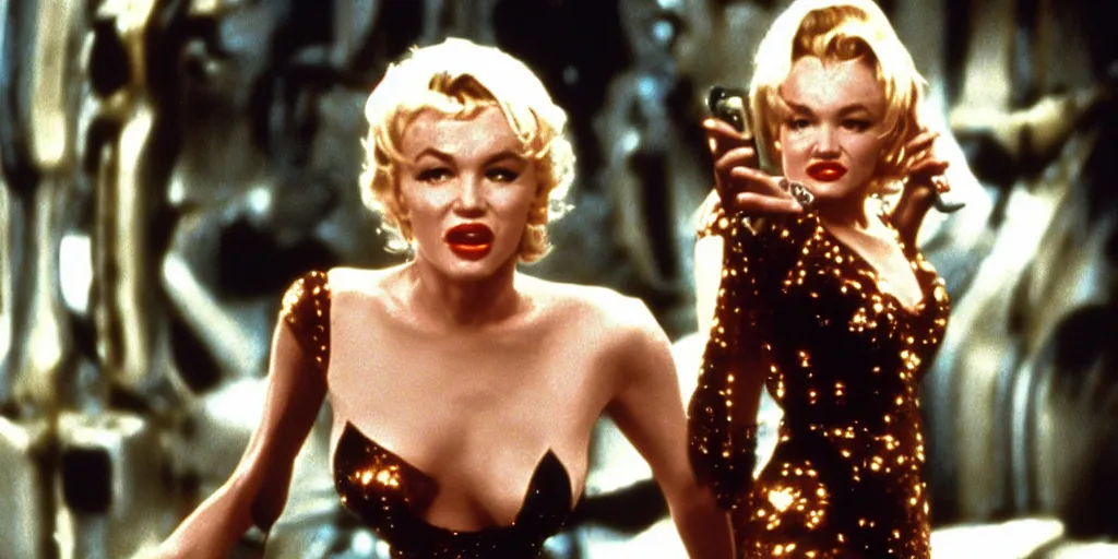 Prompt: “A film still of Marlyn Monroe in The Fifth Element (1997), directed by Luc Besson” 4k