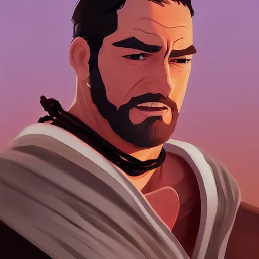 Image similar to face icon stylized minimalist ben hur, loftis, cory behance hd by jesper ejsing, by rhads, makoto shinkai and lois van baarle, ilya kuvshinov, rossdraws global illumination