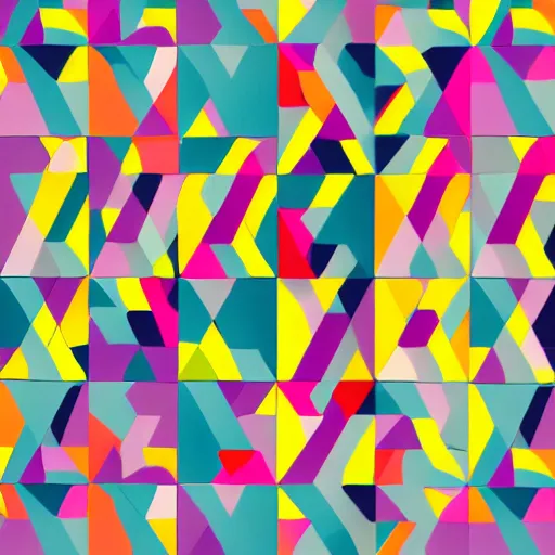 Image similar to repeating colorful geometric lines