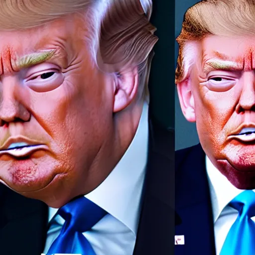 Image similar to Photoshop collage of Trump