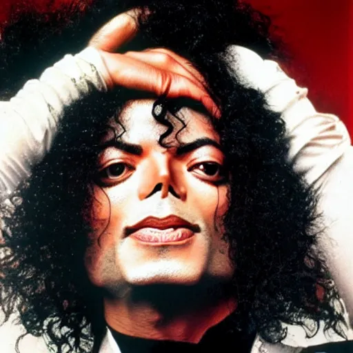 Prompt: michael jackson blended with diana ross