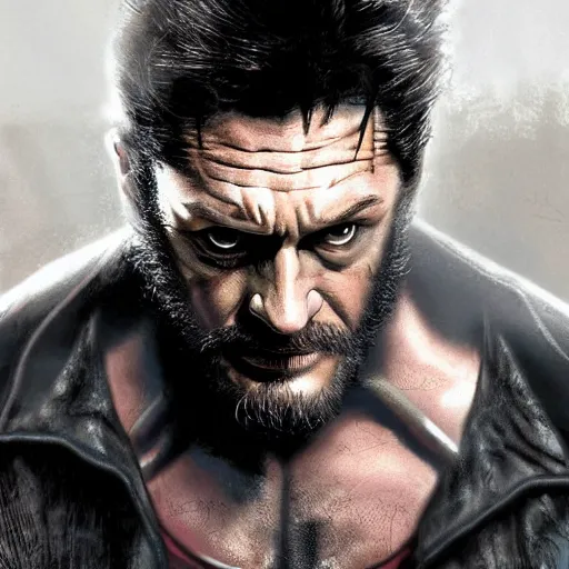 Image similar to tom hardy as wolverine from x - men digital art 4 k detailed super realistic