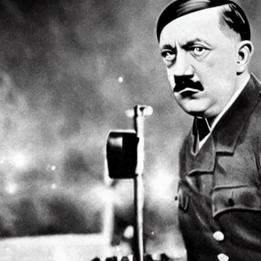 Image similar to hitler's stand up special on netflix, anotomically correct, highly detailed