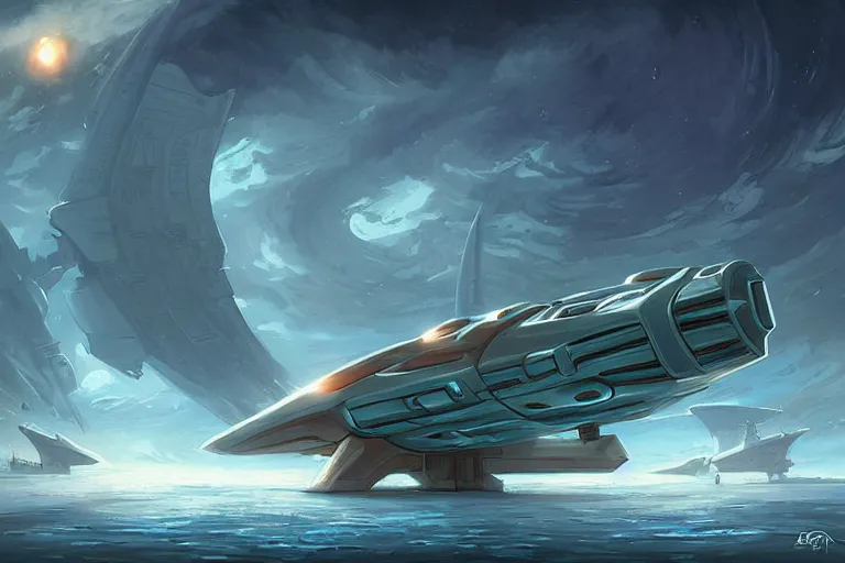 Image similar to Gigantic Starship by Andreas Rocha